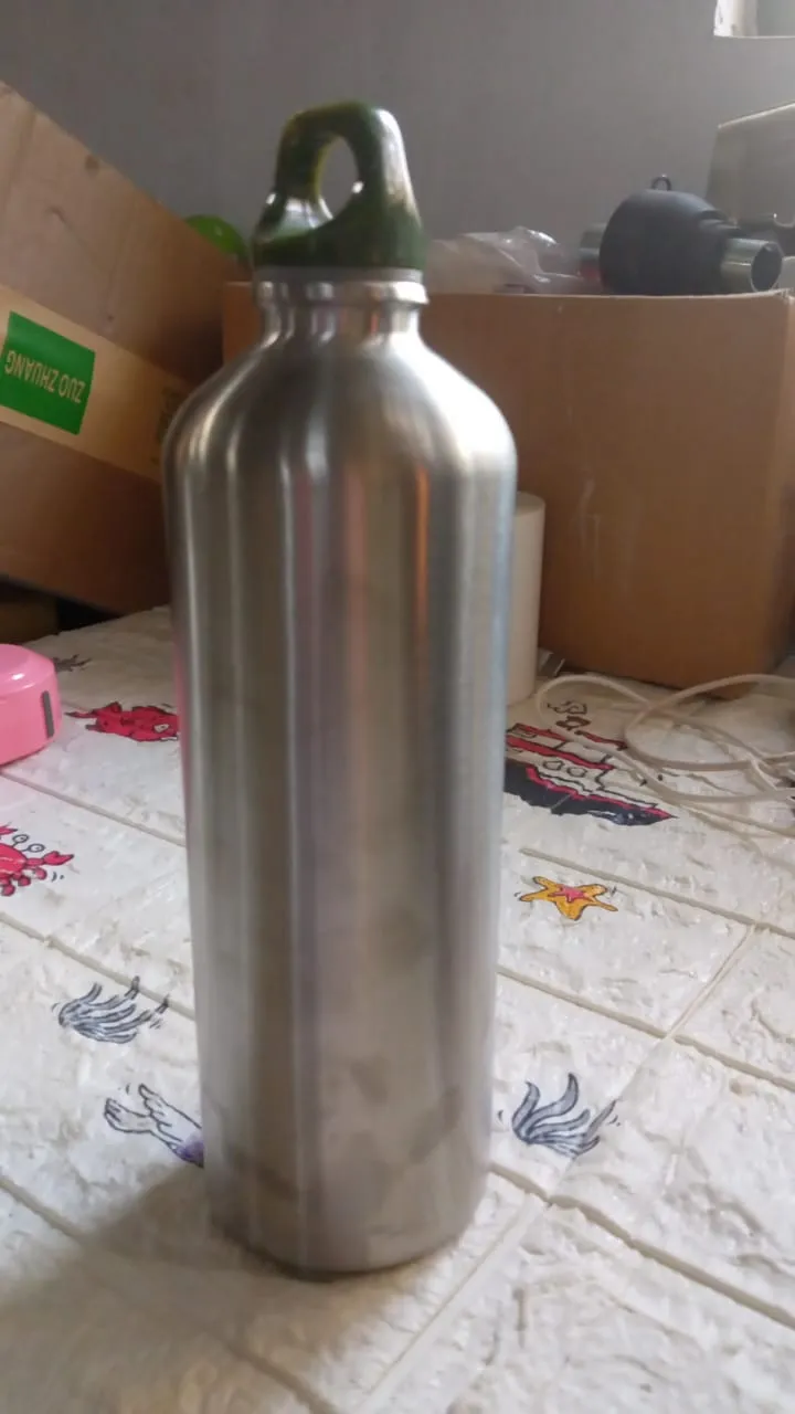8312 Stainless Steel Water Bottle, Fridge Water Bottle, Stainless Steel Water Bottle Leak Proof, Rust Proof, Hot & Cold Drinks, Gym Sipper BPA Free Food Grade Quality Silver Color, Steel fridge Bottle For office/Gym/School 750Ml