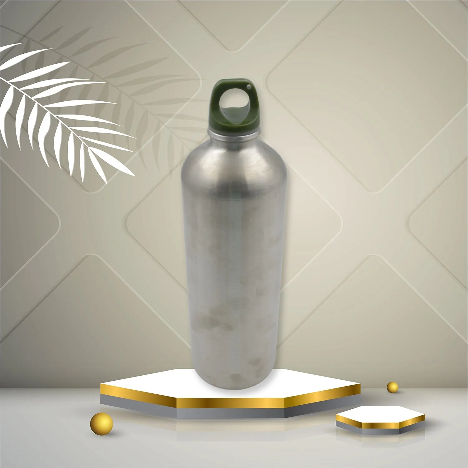 8312 Stainless Steel Water Bottle, Fridge Water Bottle, Stainless Steel Water Bottle Leak Proof, Rust Proof, Hot & Cold Drinks, Gym Sipper BPA Free Food Grade Quality Silver Color, Steel fridge Bottle For office/Gym/School 750Ml