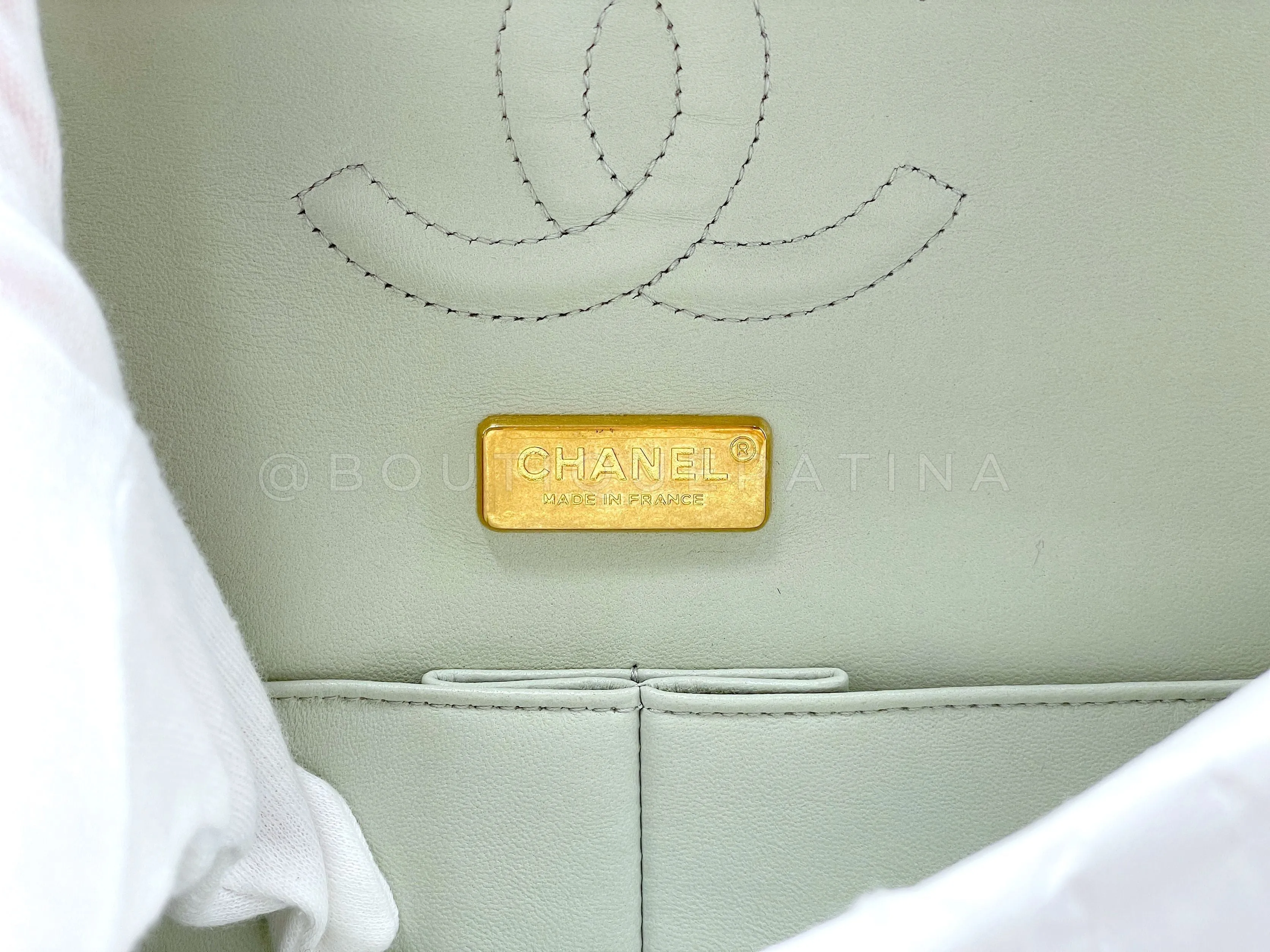 Chanel 2015 Graffiti Newspaper Medium Classic Double Flap Bag GHW Gold