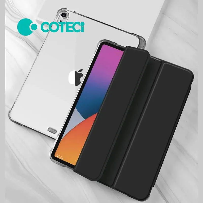 COTECi Three-fold pen slot side sticker protective case for iPad 10.2" 7/8/9