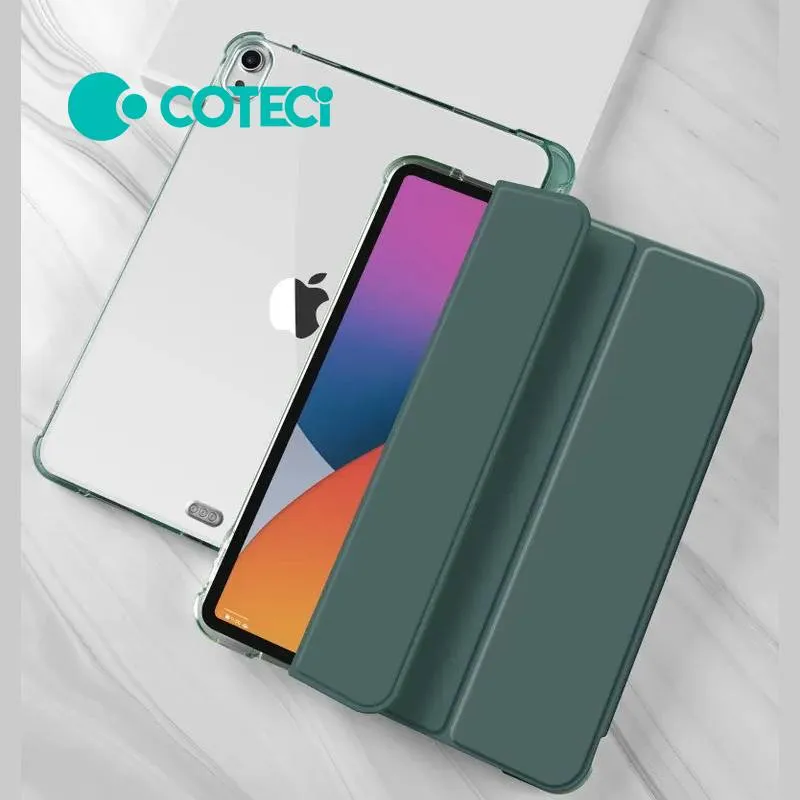 COTECi Three-fold pen slot side sticker protective case for iPad 10.2" 7/8/9