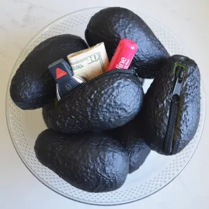 Creative Coin Purse Vivid Cartoon Avocado Shape Wallet Pouch