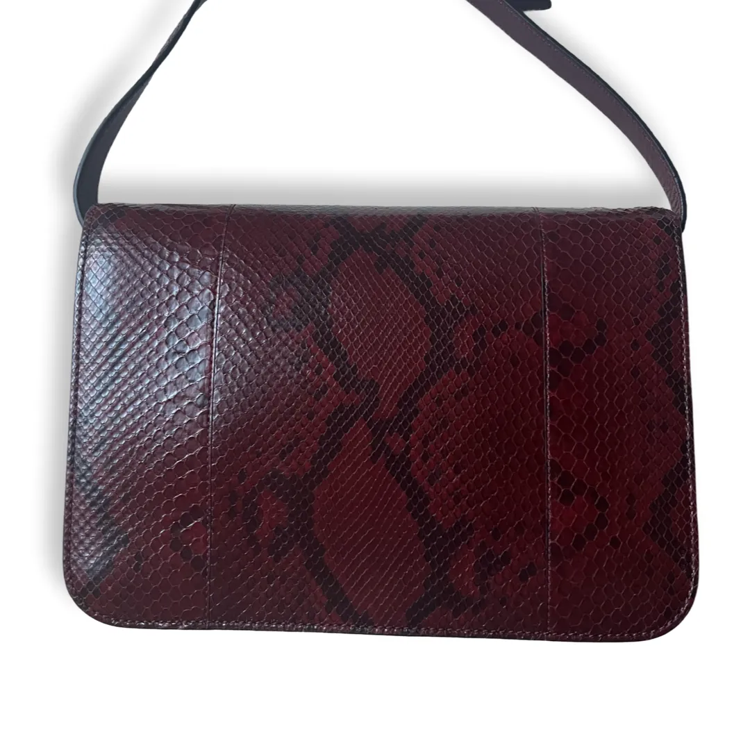 Gucci Python Jackie Flap Shoulder Bag