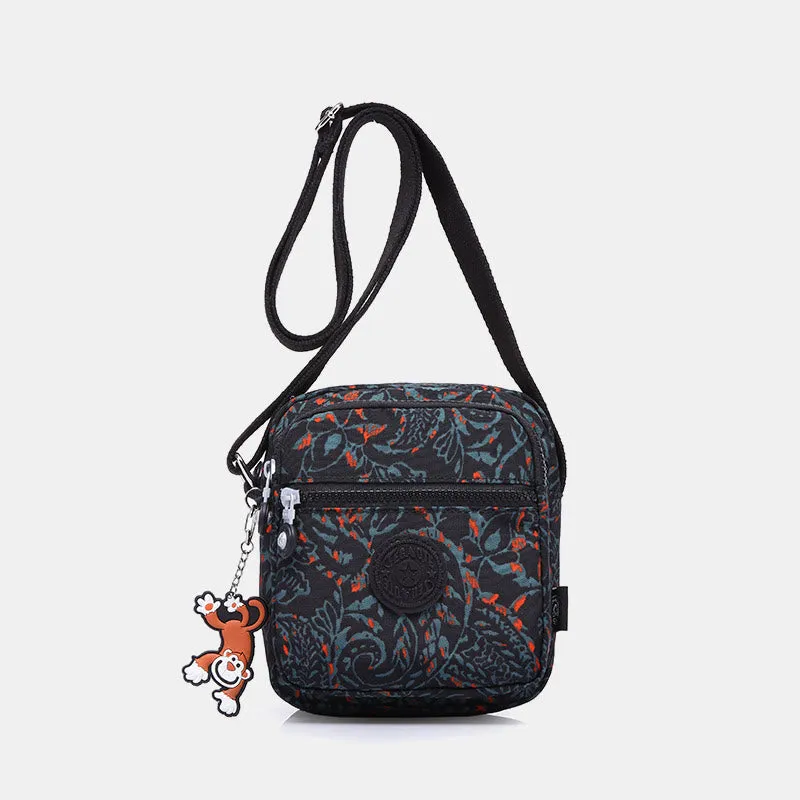 Lightweight Waterproof Small 3 Zip Crossbody Shoulder Bag