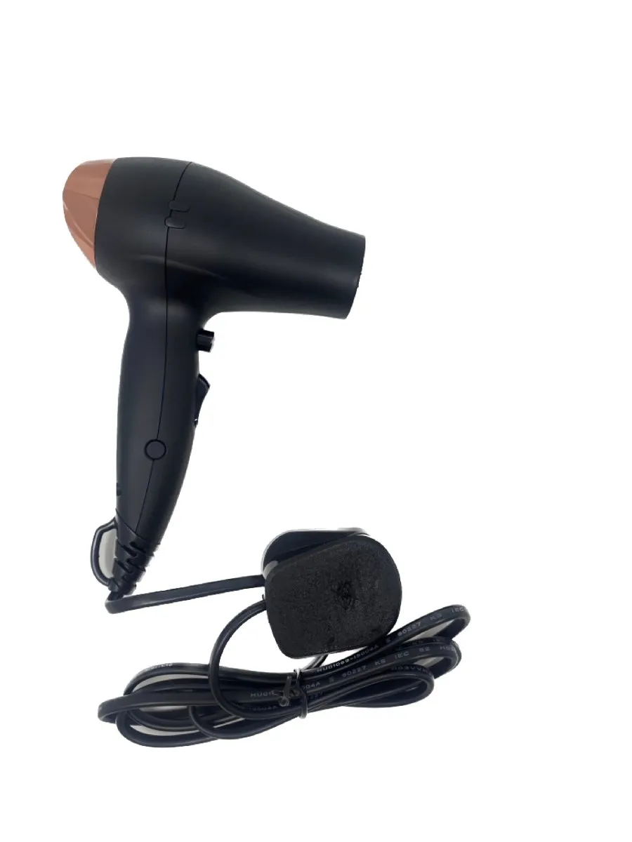 Lim Hair WR 3.0 Black Rose Gold Travel Hair Dryer & Brush Set