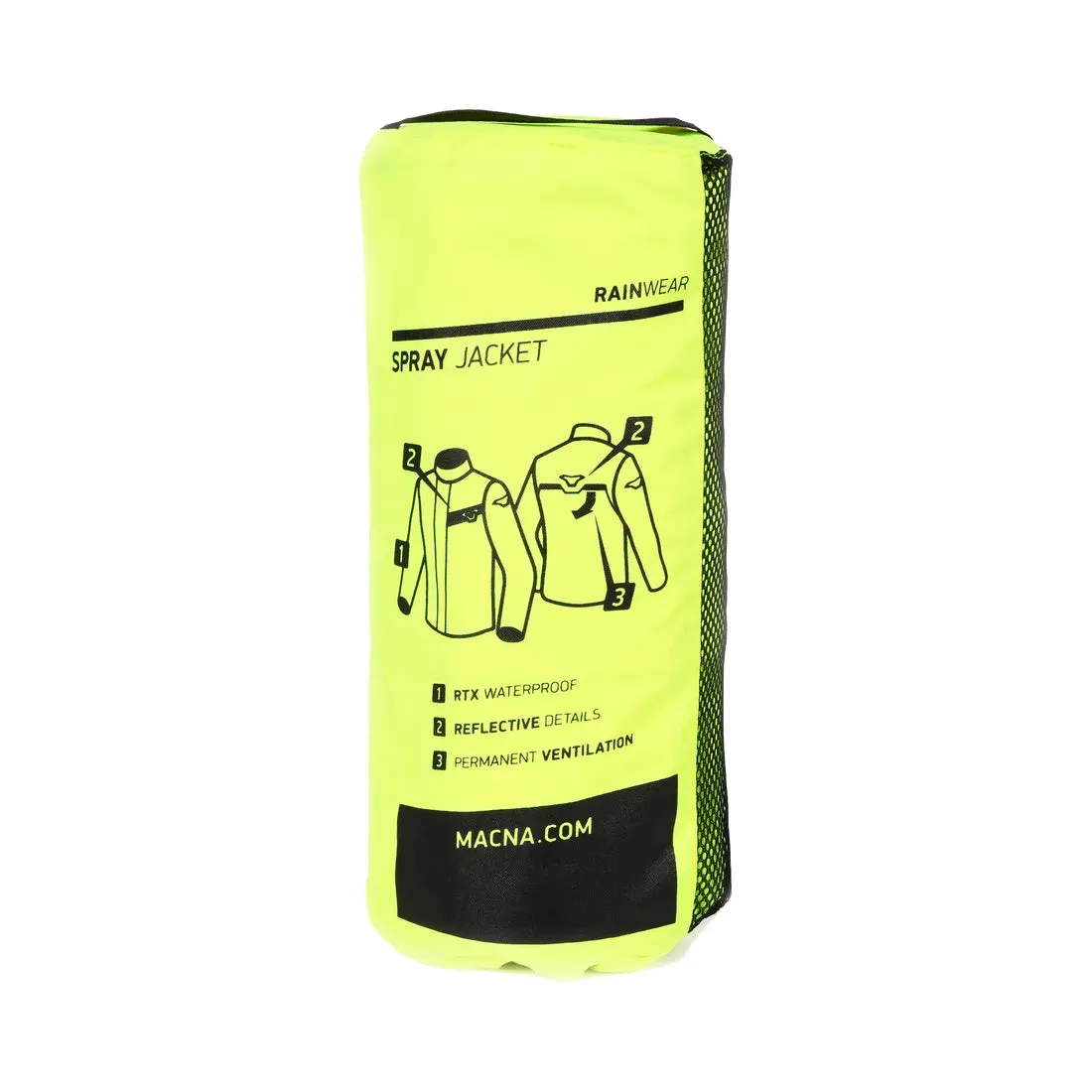 Macna Spray Rain Over Jacket Fluo Yellow