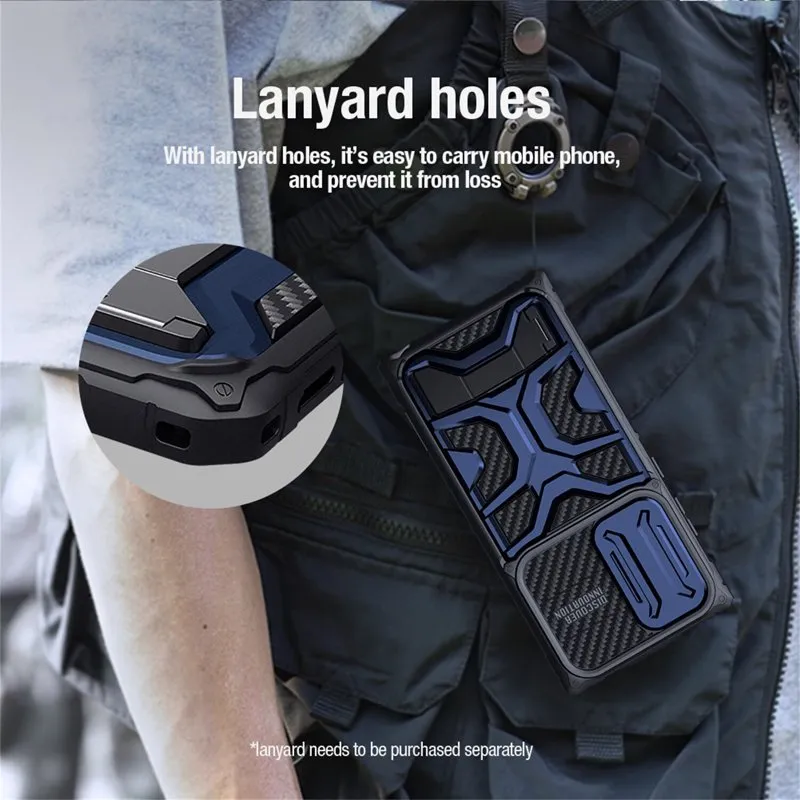 Military-Grade Shockproof Phone Case With Hidden Folding Bracket For Samsung Galaxy S23