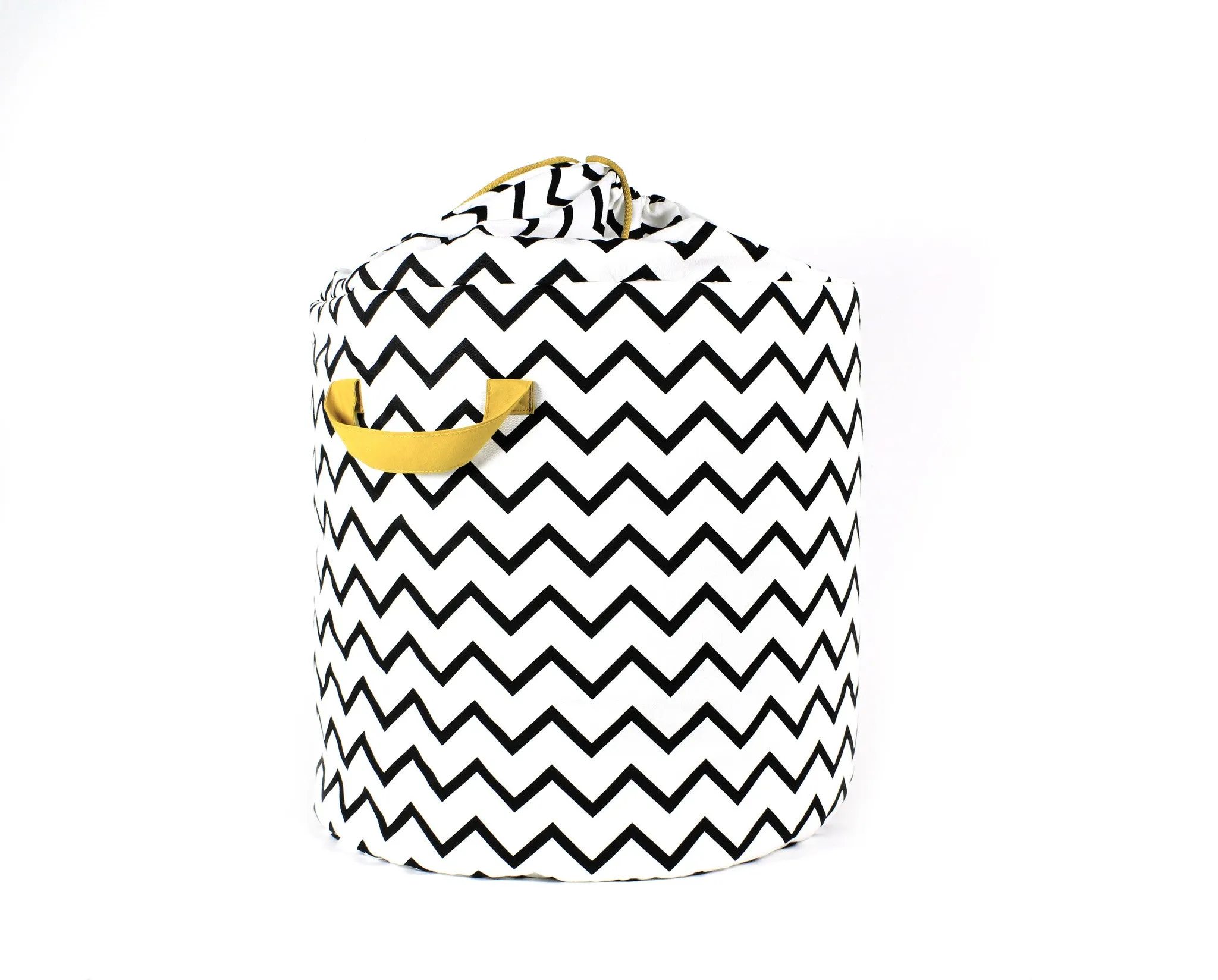 Nobodinoz Toy Bag Zigzag Black