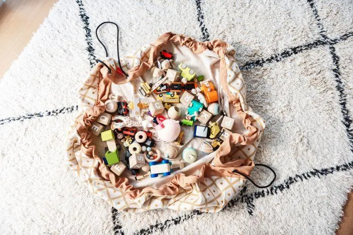 Play & Go Storage Bag Geo Mustard