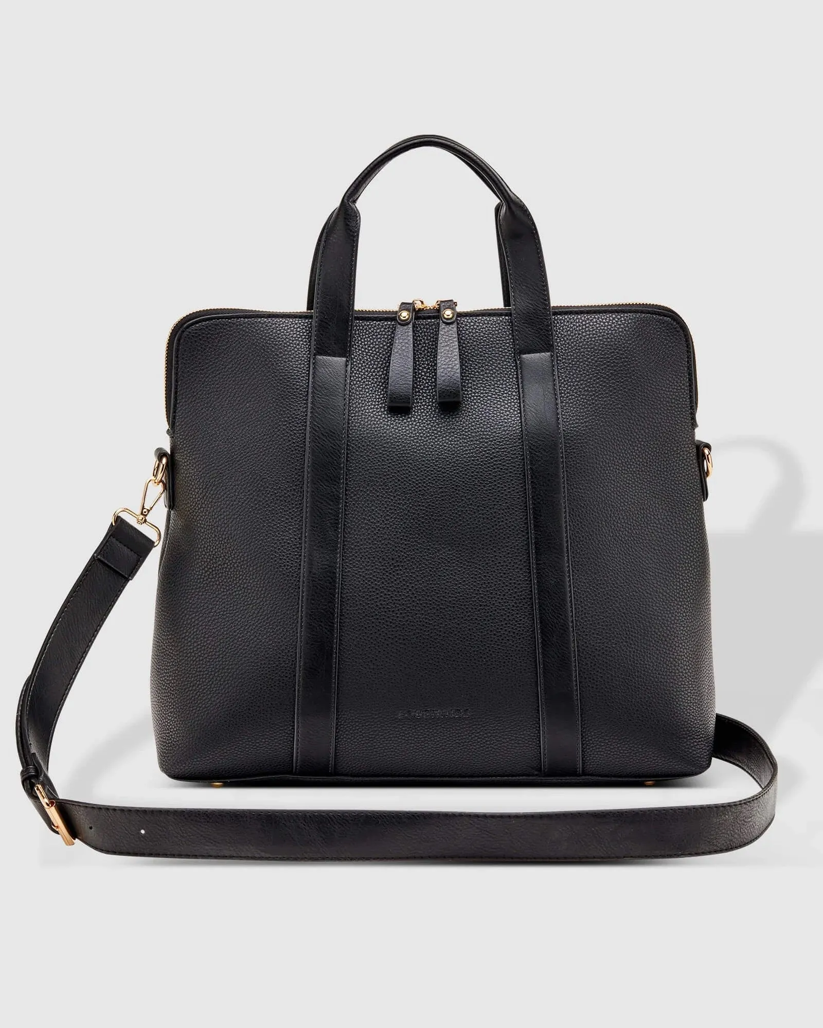 Rhodes Laptop Bag Black With Gold Hardware