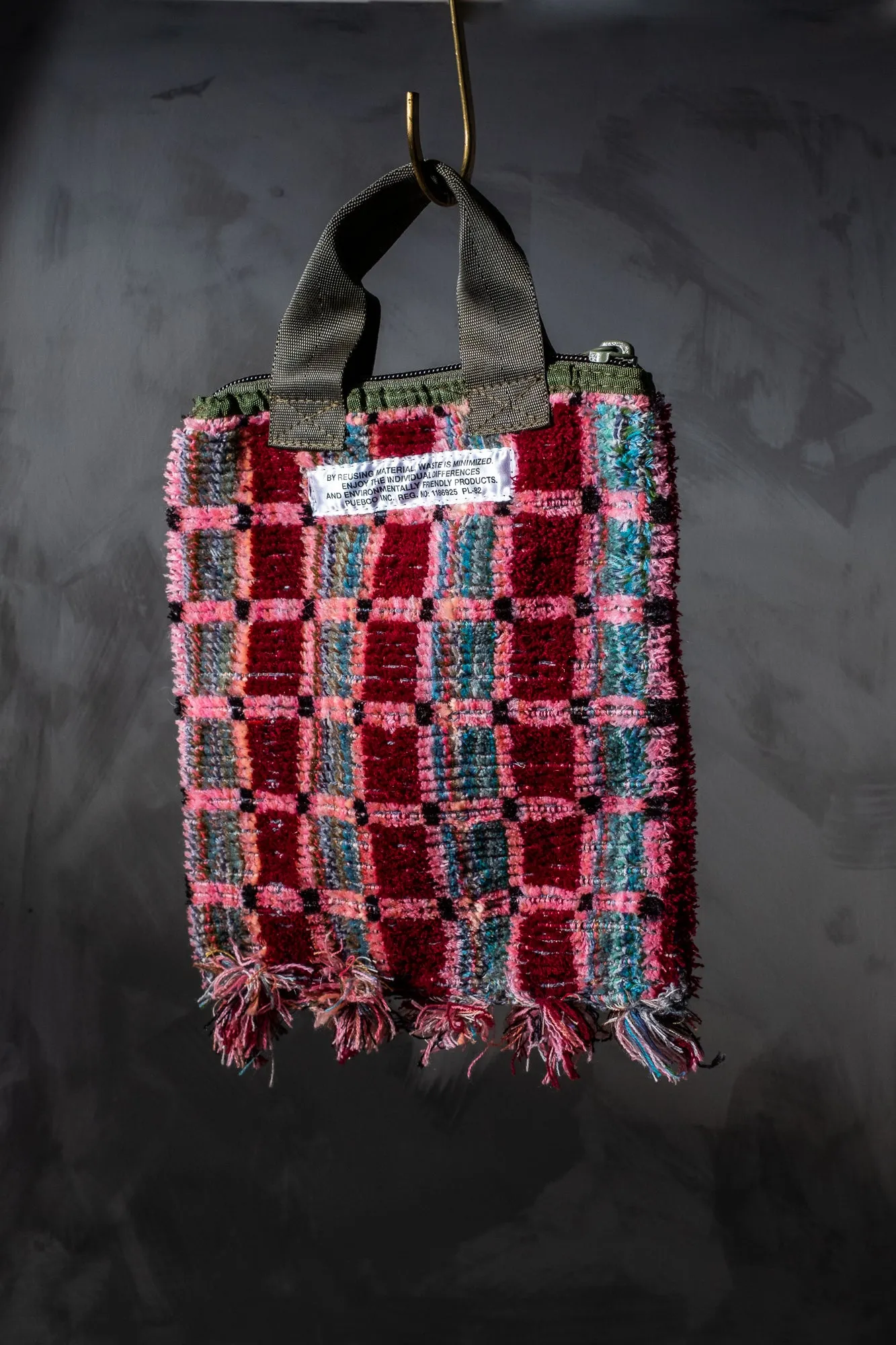 TRUCK SEAT FABRIC SMALL TOTE