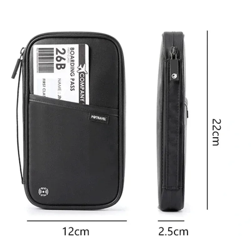 UAKISS  -  Family Passport Holder Portable Storage Bags Waterproof Nylon Case Organizer Travel Accessories Cover Document Bag Cardholder