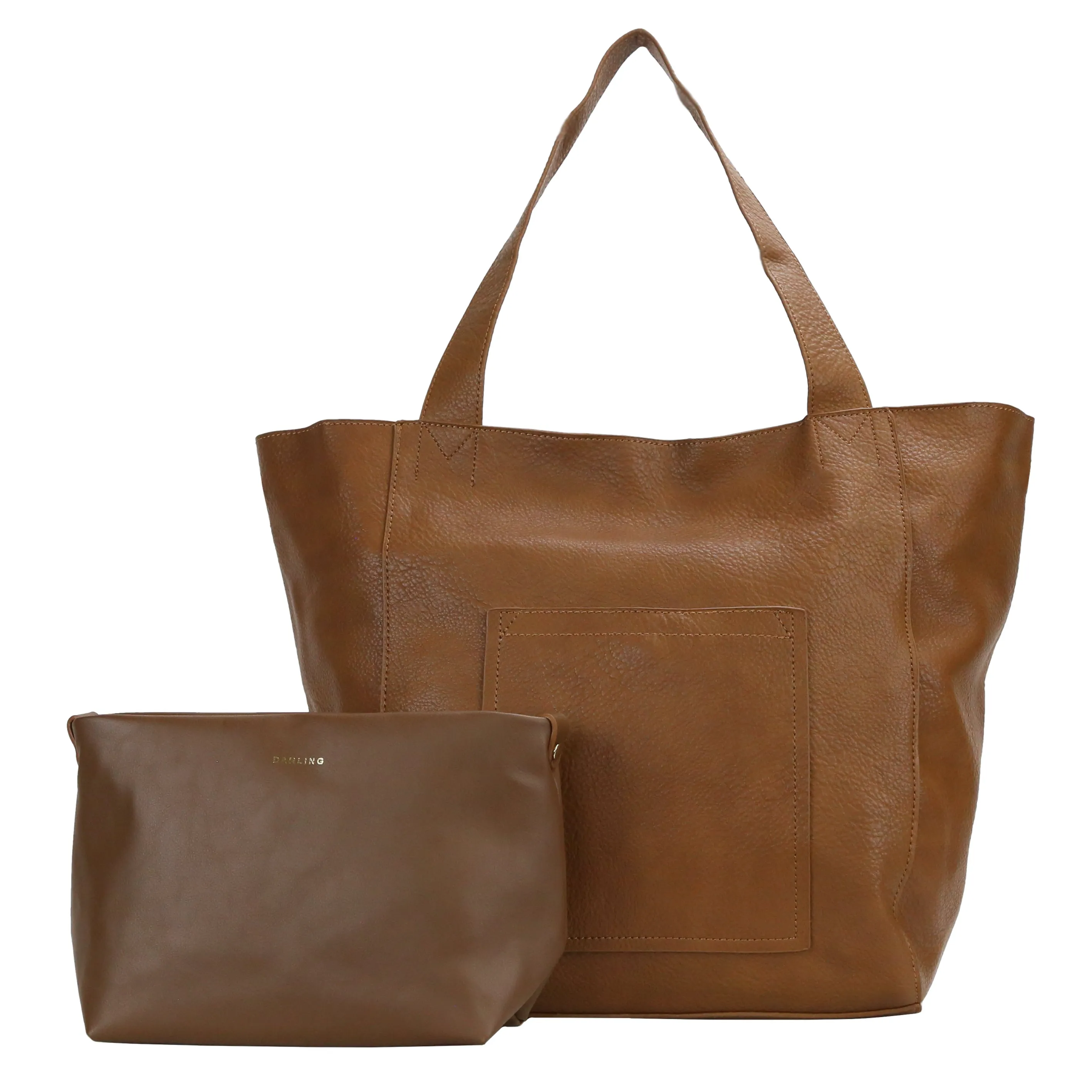 YD-8116 - Darling Leatherette Tote   Cosmetic - 8 Colors